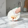Tanghe 10A antibacterial grade bamboo fiber dishcloth is not easy to stick to oil and absorb water. It can be used with a kitchen scouring pad Specification image